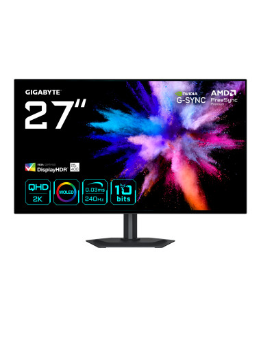 GIGABYTE GO27Q24G Monitor Gaming OLED 27” 2K QHD - 2560 x 1440,