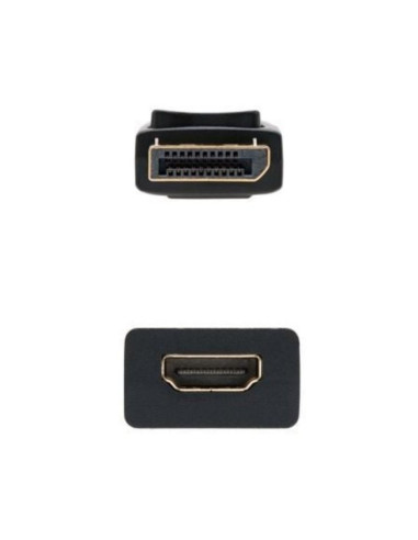 CABLE CONVERSOR NANOCABLE DISPLAYPORT A HDMI DP/M-HDMI/H 15CM
