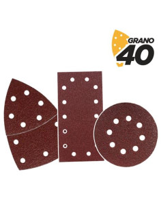 SET DE 9 LIJAS GRANO 40 PARA LIJADORA MODELO BL0151