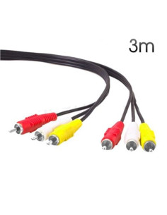 CABLE AV RCA AUDIO - VIDEO 3 METROS CROMAD