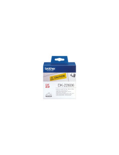 CINTA ETIQUETAS BROTHER DK-22606 PELICULA PLASTICA CONTINUA AMARILLA