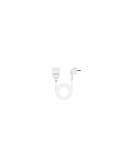Nanocable Cable de Alimentación Alargador, Blanco, 5 m