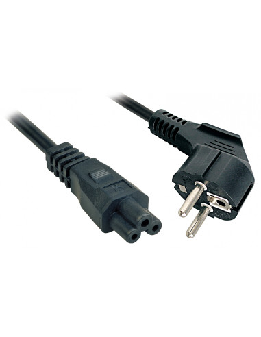 Lindy 2m, CEE 7/7 - IEC 320 C5 Negro CEE7/7 C5 acoplador