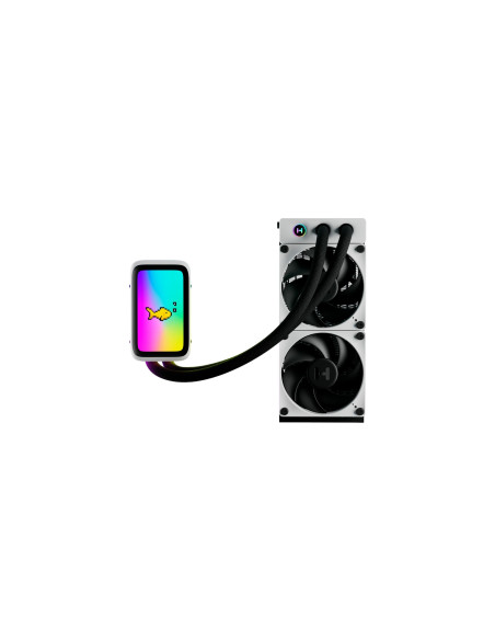 HYTE THICC Q60 Procesador Kit de refrigeración líquida 12 cm Negro, Blanco 2 pieza(s)