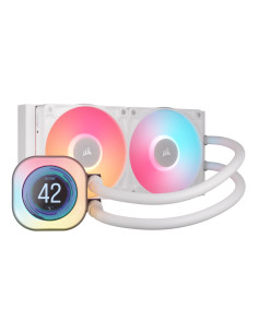Corsair iCUE LINK TITAN 240 RX LCD Procesador Sistema de refrigeración líquida todo en uno 12 cm Blanco 1 pieza(s)