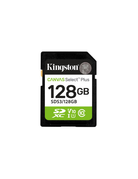 Kingston Technology 128 GB SDXC Canvas Select Plus Gen3 150 MB/s C10