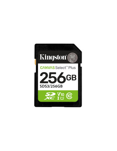 Kingston Technology 256 GB SDXC Canvas Select Plus Gen3 150 MB/s C10