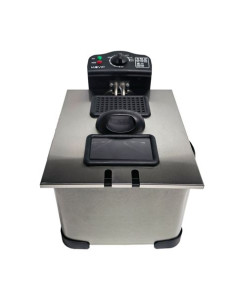FREIDORA 5 LITROS INOX 2000W DESMONTABLE CON VENTANA MUVIP