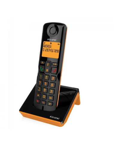 TELÉFONO INALÁMBRICO S280 NEGRO / NARANJA ALCATEL