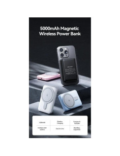POWERBANK VENTION 5000MAH 20W WIRELESS SMARTPHONE MAGNETIC ROSE 2