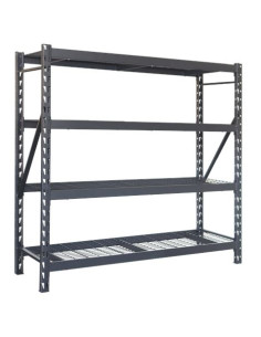 ESTANTERIA METÁLICA INDUSTRIAL NEGRA 4 BALDAS 195X183X61CM BLIM
