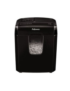 Fellowes Powershred 6C triturador de papel Corte cruzado 22 cm Negro