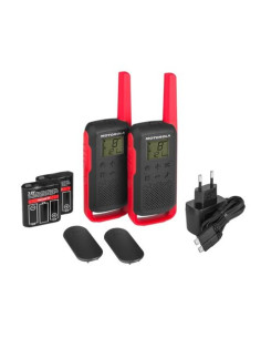 Motorola TALKABOUT T62 two-way radios 16 canales 12500 MHz Negro, Rojo