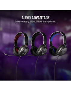 AURICULARES + MICROFONO CORSAIR HS35 USB GAMING HEADSET BLACK 2