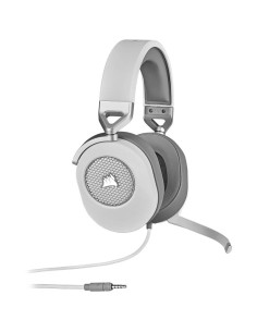AURICULARES + MICROFONO CORSAIR HS65 USB GAMING HEADSET RGB 7.1 WHITE