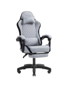 SILLA GAMING MARS GAMING MGC-X ERGONOMICO REPOSAPIES TELA PU SILVER/BLACK 2