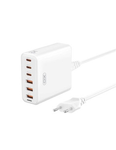CARGADOR DE CORRIENTE 75W 6 TOMAS 3USB A 3USBC L133 XO