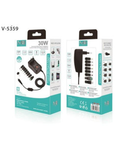 CARGADOR UNIVERSAL PARA DISPOSITIVOS ELECTRONICOS 3-12V 30W M2