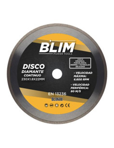 DISCO DIAMANTE CONTINUO 230X1.8X22MM BLIM