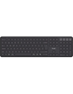 TECLADO TRUST VAIYA RECARGABLE WIRELESS BLUETOOTH BLACK