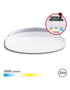 APLIQUE LED TECHO REDONDO 36W | 3600LM | SELECTOR 3 TEMPERATURAS ELBAT