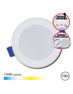 DOWNLIGHT CIRCULAR 18W | 1440LM SELECTOR 3 TEMPERATURAS + SOBREPARED ELBAT