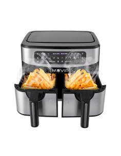 FREIDORA AIRE CALIENTE DOBLE 9 LITROS 2600W PANTALLA TACTIL MUVIP