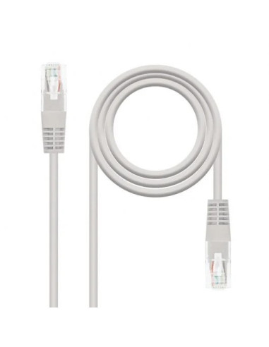 CABLE DE RED CAT.5 UTP FLEX 1.5M NANOCABLE GREY