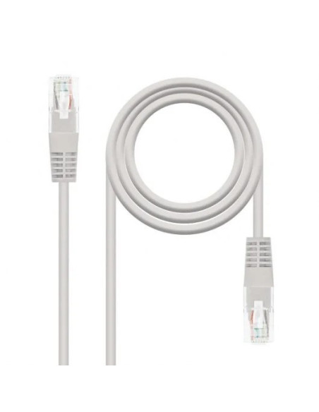 CABLE DE RED CAT.5 UTP FLEX 1.5M NANOCABLE GREY