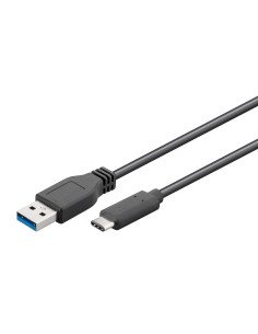 CABLE USB A TIPO C 3 METROS 18W 3.4A MÁX NEGRO