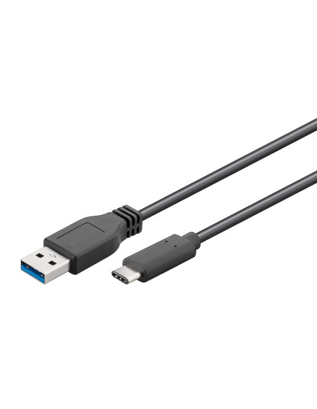 CABLE USB A TIPO C 3 METROS 18W 3.4A MÁX NEGRO