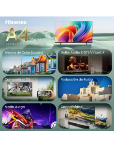 TELEVISOR HISENSE 40 QLED FHD USB SMART TV ANDROID WIFI HOTEL HOMEOS BLUETOOTH 2
