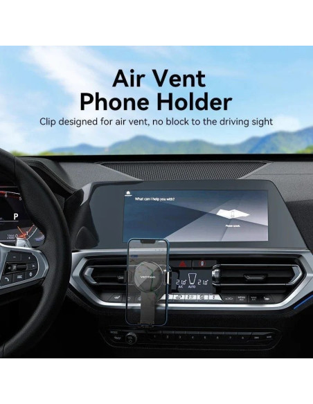 SOPORTE VENTION COCHE PARA SMARTPHONE 4.7-7.2 CLIP BLACK
