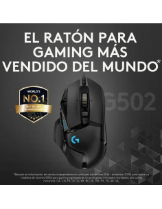 RATON GAMING LOGITECH G502 HERO OPTICO USB RGB BLACK 2