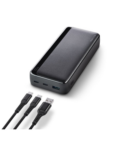POWERBANK NGS QUIZ20 20000MAH 22.5W USB-A/USB-C LED BLACK