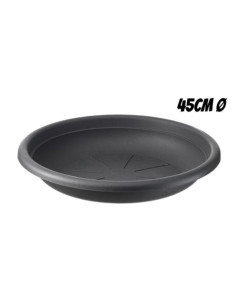 PLATO PARA MACETA 45CM ANTRACITA ARTPLAST
