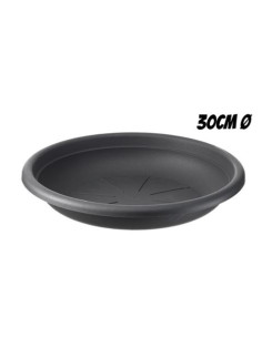 PLATO PARA MACETA 30CM ANTRACITA ARTPLAST