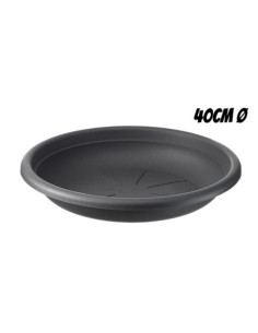 PLATO PARA MACETA 40CM ANTRACITA ARTPLAST