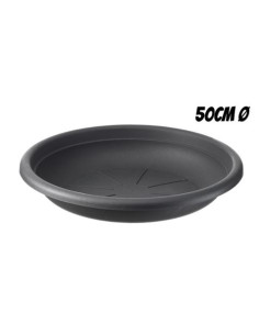 PLATO PARA MACETA 50CM ANTRACITA ARTPLAST