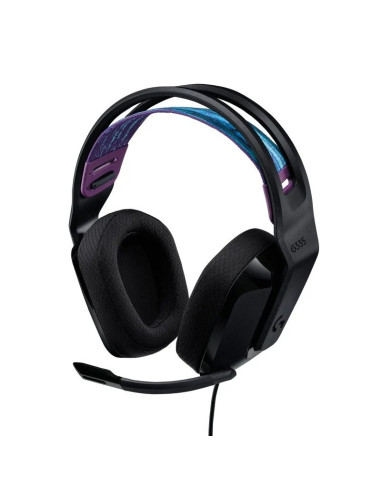 AURICULARES + MICROFONO LOGITECH GAMING G335 JACK 3.5MM BLACK/BLUE