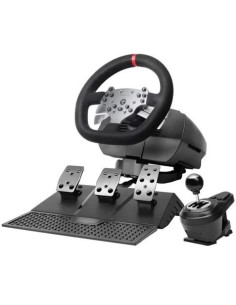 Mars Gaming MWHRSX mando y volante Negro Volante + Pedales