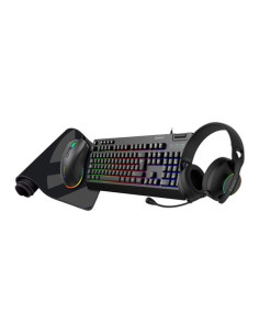UNYKAch Pack Gaming NOVA 4 en 1 Teclado Español, Ratón, Cascos,