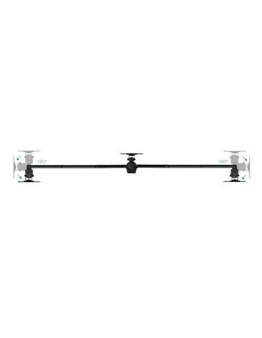 SOPORTE DE MESA TV/MONITOR TOOQ 13-27 8KG 2 BRAZOS PARA 3 PANTALLAS