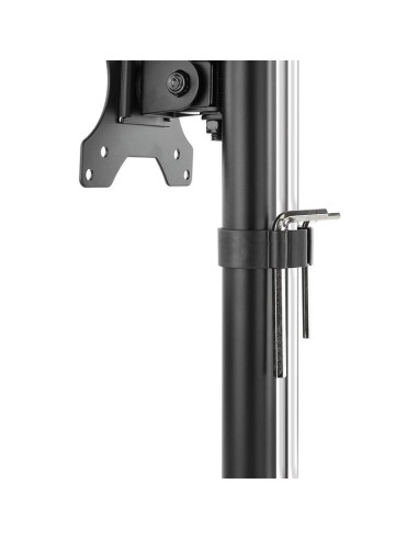 SOPORTE DE MESA TV MONITOR TOOQ REG.ALTURA GIR. INCL. 17-27 BLACK