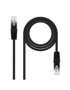 CABLE DE RED CAT.5E UTP FLEX 2M NANOCABLE BLACK