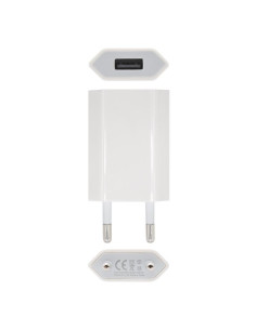 CARGADOR SMARTPHONE NANOCABLE USB 5V-1A WHITE