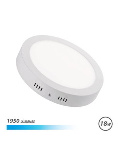 DOWNLIGHT CIRCULAR SOBRE PARED LED 18W 1950LM LUZ FRIA ELBAT