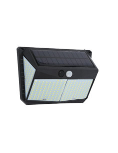 APLIQUE LED SOLAR 250LM ILUMINACIÓN 3 CARAS NEGRO ELBAT