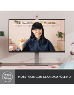 WEBCAM LOGITECH BRIO 300 FHD USB-C ROSE 2