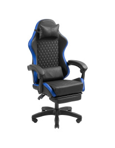 SILLA GAMING MARS GAMING MGC-X ERGONOMICO REPOSAPIES CUERO PU BLUE/BLACK 2